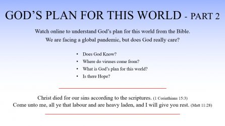 Gods Plan For This World-Part 2